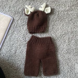 Knit Deer newborn set